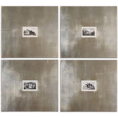 Uttermost - Historical Buildings Framed Art - Set of 4 - 41295
