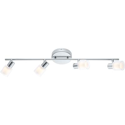EGLO - LED Salti 4-Light Integrated LED Track Light - Chrome - 200368A