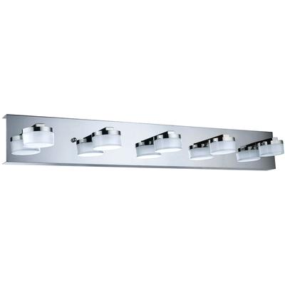 EGLO - Romendo 5-Light Integrated LED Vanity Light - Chrome - 201495A