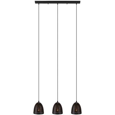 EGLO - Safi 3-Light Linear Pendant - Matte Black - 202264A