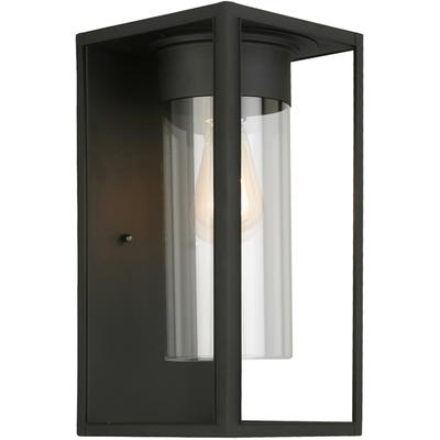 EGLO - Walker Hill 1-Light Outdoor Wall Light - Matte Black - 203033A