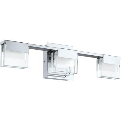 EGLO - Vicino 3-Light Integrated LED Vanity Light - Chrome - 203207A
