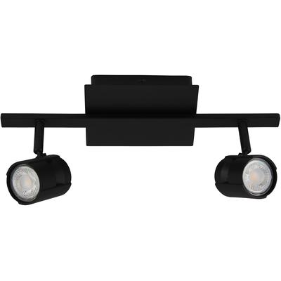 EGLO - Vergiano 2-Light Fixed Track Light - Black - 203396A