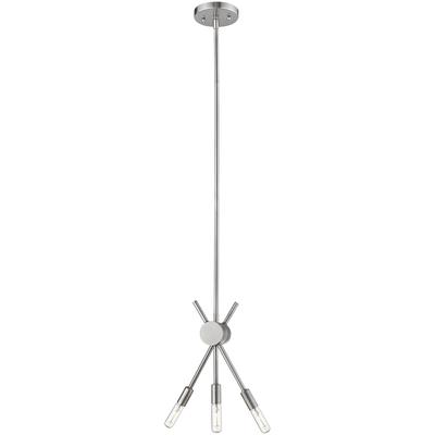 EGLO - Willlsboro 3-Light Open-Bulb Mini Pendant - Polished Nickel - 203479A