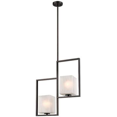 EGLO - Wilmington 2-Light Pendant - Oil Rubbed Bronze - 203538A