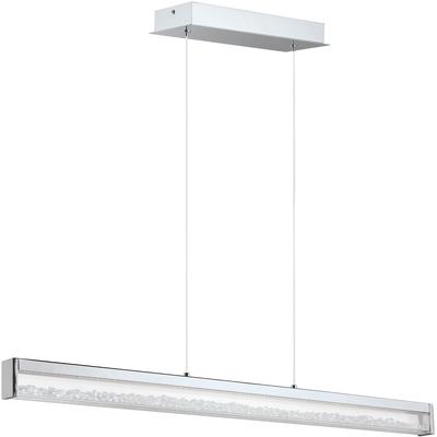 EGLO - Cardito 1-Light LED Linear Pendant - Chrome Shade - 203794A