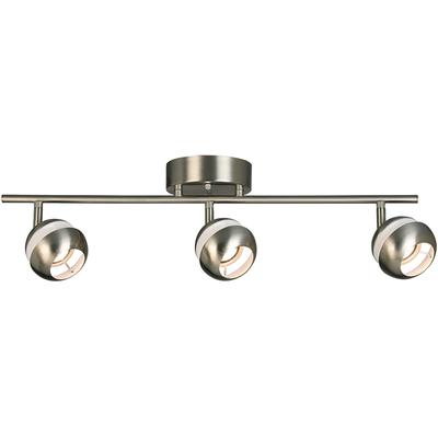 EGLO - Maple Park 3-Light Integrated LED Track Light - Brushed Nickel - 204012A