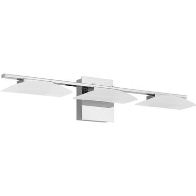 EGLO - Metrass 3 3-Light Integrated LED Vanity Light - Chrome - 204042A