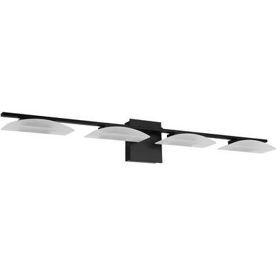 EGLO - Matrass 3 4-Light Integrated LED Vanity Light - Matte Black - 204047A