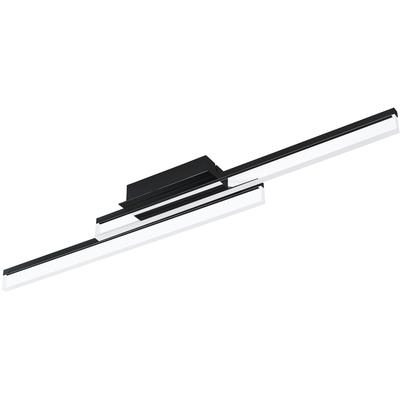 EGLO - Palmital 1-Light Integrated LED Ceiling Light - Matte Black - 204055A