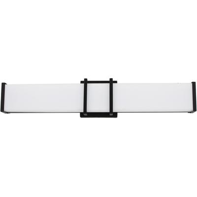 EGLO - Tomero 1-Light LED Vanity Light - Matte Black - 204124A