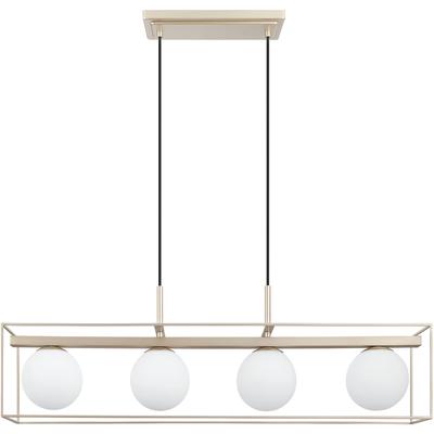 EGLO - Vallaspra 4-Light Linear Pendant - Champagne - 204215A