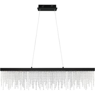 EGLO - Antelao 1-Light Integrated LED Linear Pendant - Black - 204358A