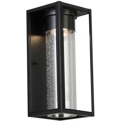 EGLO - Walker Hill 1-Light Integrated LED Outdoor Wall Light - Black - 204704A