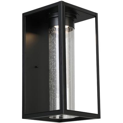 EGLO - Walker Hill 1-Light Integrated LED Outdoor Wall Light - Black - 204706A