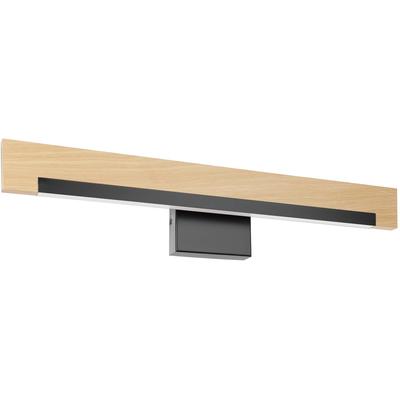 EGLO - Camacho Integrated LED Vanity Light - Black/Wood - 205523A