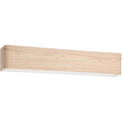EGLO - Dublin 1-Light LED Vanity Light - Wood Effect - 205734A