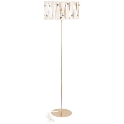 EGLO - Macclenny 1-Light Floor Lamp - Brushed Brass - 205821A
