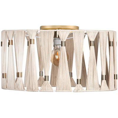 EGLO - Macclenny 1-Light Ceiling Light - Brushed Brass - 205822A