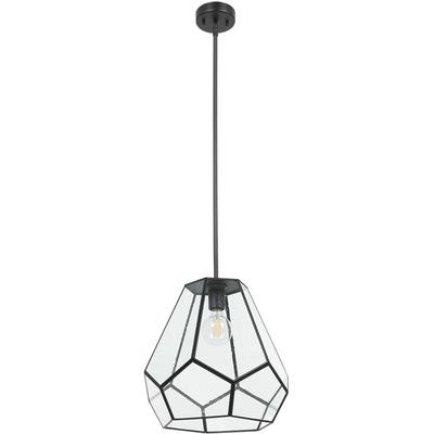 EGLO - Mardyke 1-Light Pendant - Black - 205843A
