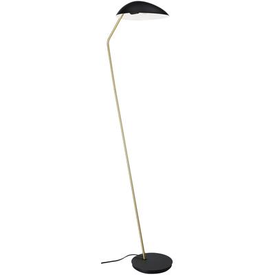 EGLO - Lindmoor 1-Light Floor Lamp - Black/Brushed Brass - 205883A
