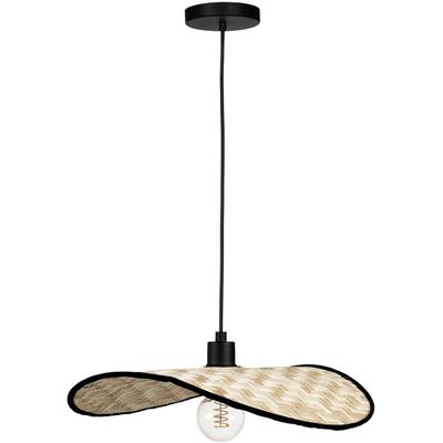 EGLO - Marywell 1-Light Dual-Mount Pendant/Ceiling Light - Black - 206321A
