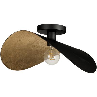 EGLO - Saceda 1-Light Dual-Mount Ceiling/Pendant - Black - 206408A