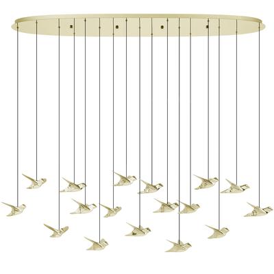 EGLO - Paratebueno 2 17-Light LED Linear Pendant - Brass - 206641A