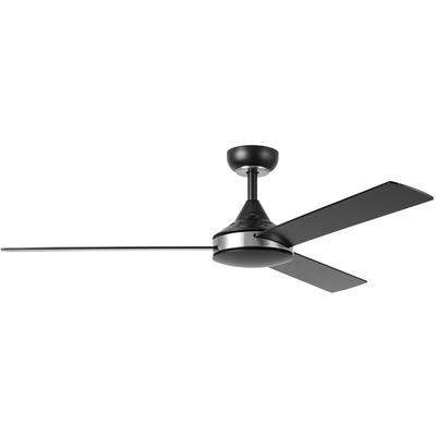 EGLO - Pierport 52" 3-Blade AC Fan with 3 Speed Wall Control - Black/Brushed Nickel - 235001-5223A