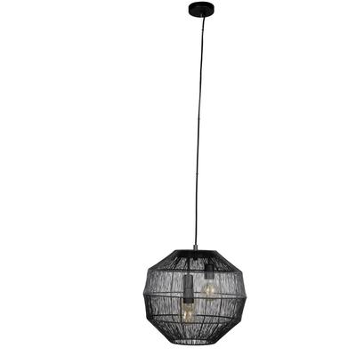 EGLO - Orbetello 3-Light Single Pendant - Black - 390065A