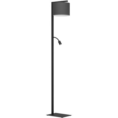 EGLO - Foligno 1-Light Floor Lamp - Black - 390068A