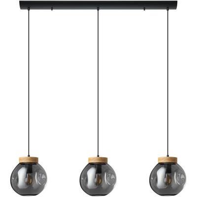 EGLO - Magacela 3-Light Linear Pendant - Black - 390318A