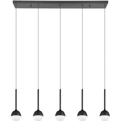 EGLO - Nucetto 4-Light Integrated LED Linear Pendant - Black - 39712A
