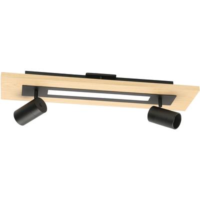 EGLO - Torrestralle 2-Light Fixed Track Light - Wood - 39748A