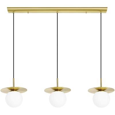 EGLO - Arenales 3-Light Linear Pendant - Brushed Brass - 39953A