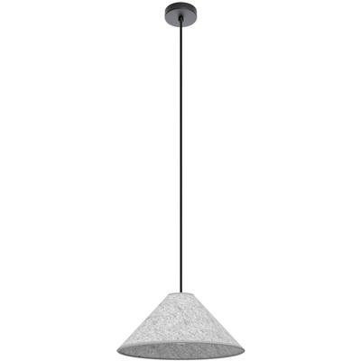 EGLO - Alsager 1-Light Cone Pendant - Black - 43984A