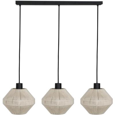 EGLO - Midsummer 3-Light Linear Pendant - Black - 44001A