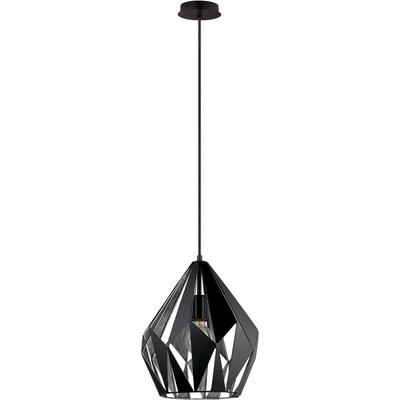 EGLO - Carlton 1 1-Light Pendant - Black - 49255A