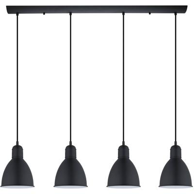 EGLO - Priddy 4-Light Linear Pendant - Black - 49466A