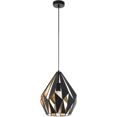 EGLO - Carlton 1 1-Light Pendant - Black - 49931A