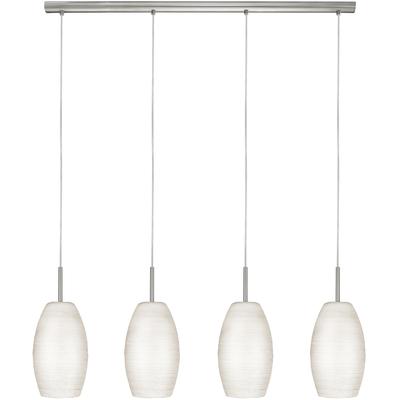 EGLO - Batista 1 4-Light Linear Pendant - Matte Nickel - 88955A