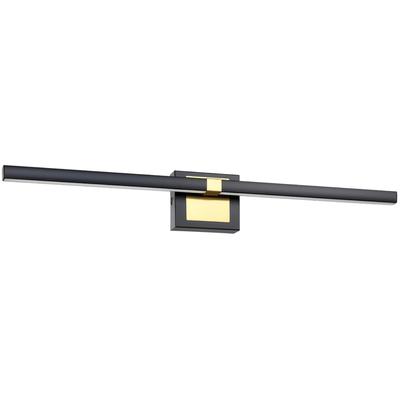 EGLO - Pierro 1-Light Integrated LED Vanity Light - Black/Brushed Brass - 900929A