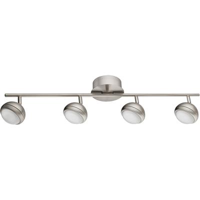 EGLO - Lombes 1 4-Light Fixed Track Light - Matte Nickel - 94305A