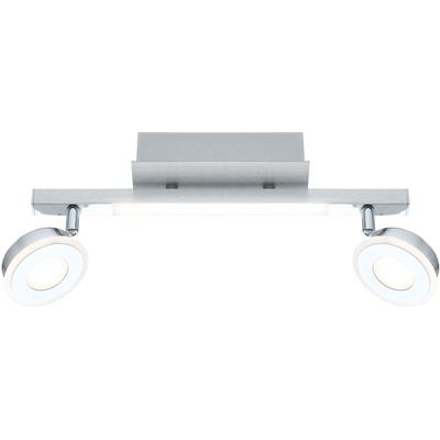 EGLO - Cardillio 2-Light LED Fixed Track Light - Brushed Aluminum/Chrome - 95997A