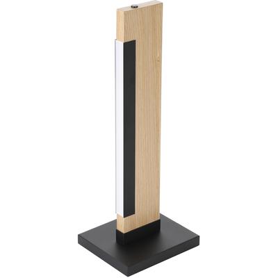 EGLO - Camacho 1-Light Integrated LED Table Lamp - Black/Wood - 99295A
