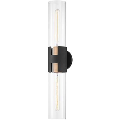 Troy Lighting - Amado 2-Light Large Wall Sconce - Patina Brass - B3232-PBR/TBK