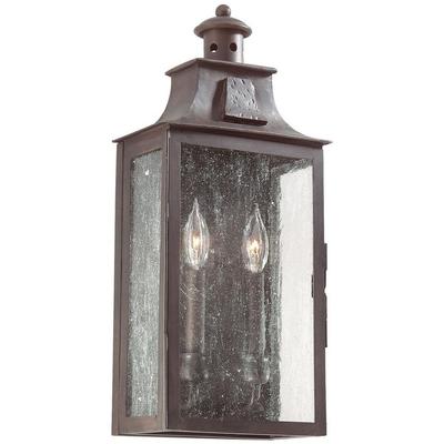 Troy Lighting - Newton 2-Light Medium Outdoor Wall Pocket Lantern - B9008-SFB