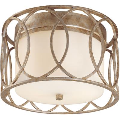Troy Lighting - Sausalito 2-Light Ceiling Flush Mount - Silver Gold - C1280-SG
