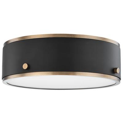 Troy Lighting - Eli 1-Light Small Flush Mount - C8312-PBR/SFB