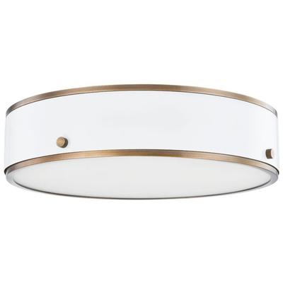 Troy Lighting - Eli 1-Light Large Flush Mount - C8316-PBR/SWH